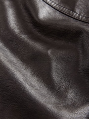 Black Faux Leather Jacket - Image 7 of 9