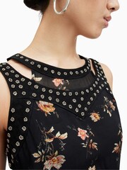 AllSaints Black Jessie Tanana Dress - Image 2 of 8