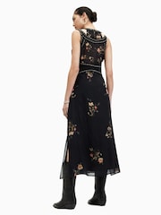 AllSaints Black Jessie Tanana Dress - Image 7 of 8