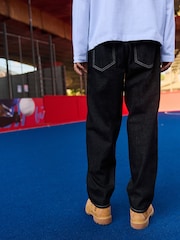 Black Rinse EDIT Barrel Jeans - Image 3 of 9