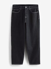 Black Rinse EDIT Barrel Jeans - Image 5 of 9
