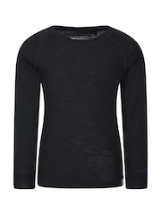 Mountain Warehouse Black Merino II Kids Round Neck Thermal Top - Image 1 of 5