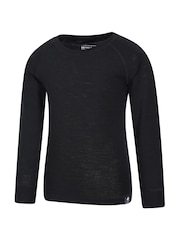 Mountain Warehouse Black Merino II Kids Round Neck Thermal Top - Image 2 of 5