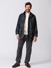 Aubin Caenby Wool Check Worker Jacket - Image 3 of 8