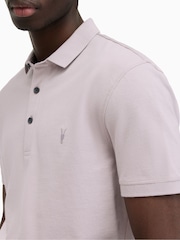 AllSaints Purple Reform Polo Shirt - Image 4 of 5