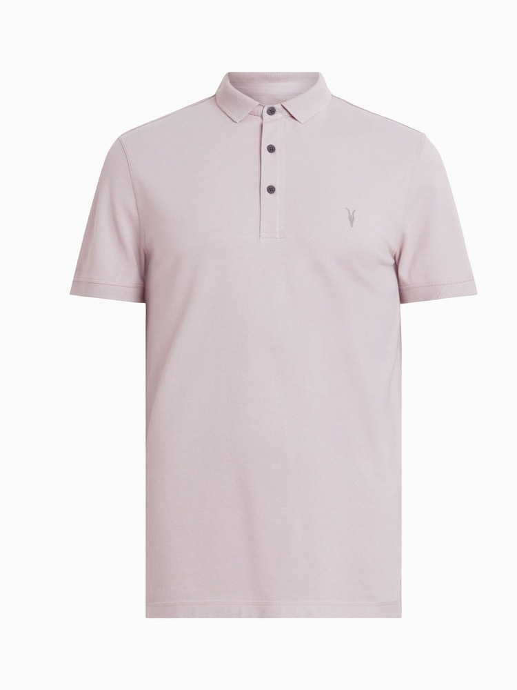 AllSaints Purple Reform Polo Shirt - Image 5 of 5