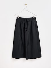 Oliver Bonas Black Tie Waist Midi Skirt - Image 1 of 6