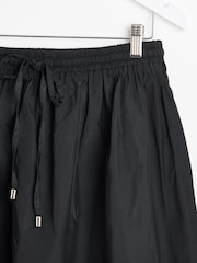 Oliver Bonas Black Tie Waist Midi Skirt - Image 4 of 6