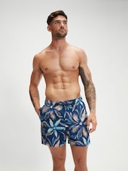 Speedo Blue Mens Digital Printed Leisure 16" Watershorts - Image 2 of 5