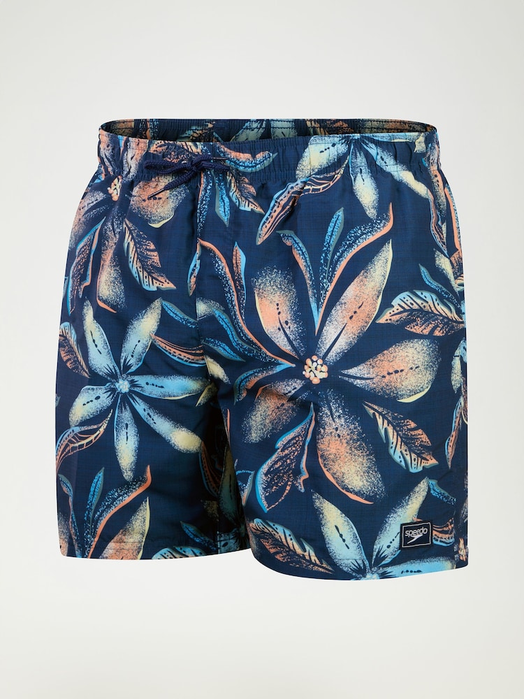 Speedo Blue Mens Digital Printed Leisure 16" Watershorts - Image 5 of 5
