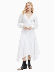 AllSaints White Aviana Broderie Dress - Image 1 of 7