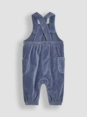 JoJo Maman Bébé Denim Giraffe Applique Velour Dungarees And Top Set - Image 4 of 5