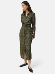 Jigsaw Shadow Floral Jacquard Dress - Image 1 of 6