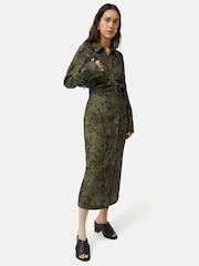 Jigsaw Shadow Floral Jacquard Dress - Image 3 of 6