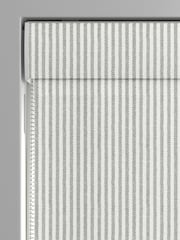 Sophie Allport Grey Stamford Stripe Made to Measure 100% Cotton Roman Blinds - Image 3 of 6