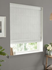 Sophie Allport Grey Stamford Stripe Made to Measure 100% Cotton Roman Blinds - Image 5 of 6