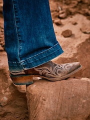 Ariat Hazen Western Brown Boots - Image 6 of 8