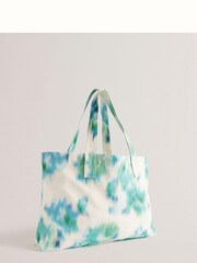 Ted Baker Cream Caitina Floral Beach Bag - Image 2 of 5