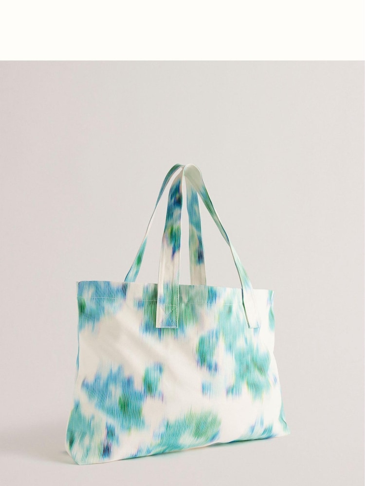 Ted Baker Cream Caitina Floral Beach Bag - Image 2 of 5
