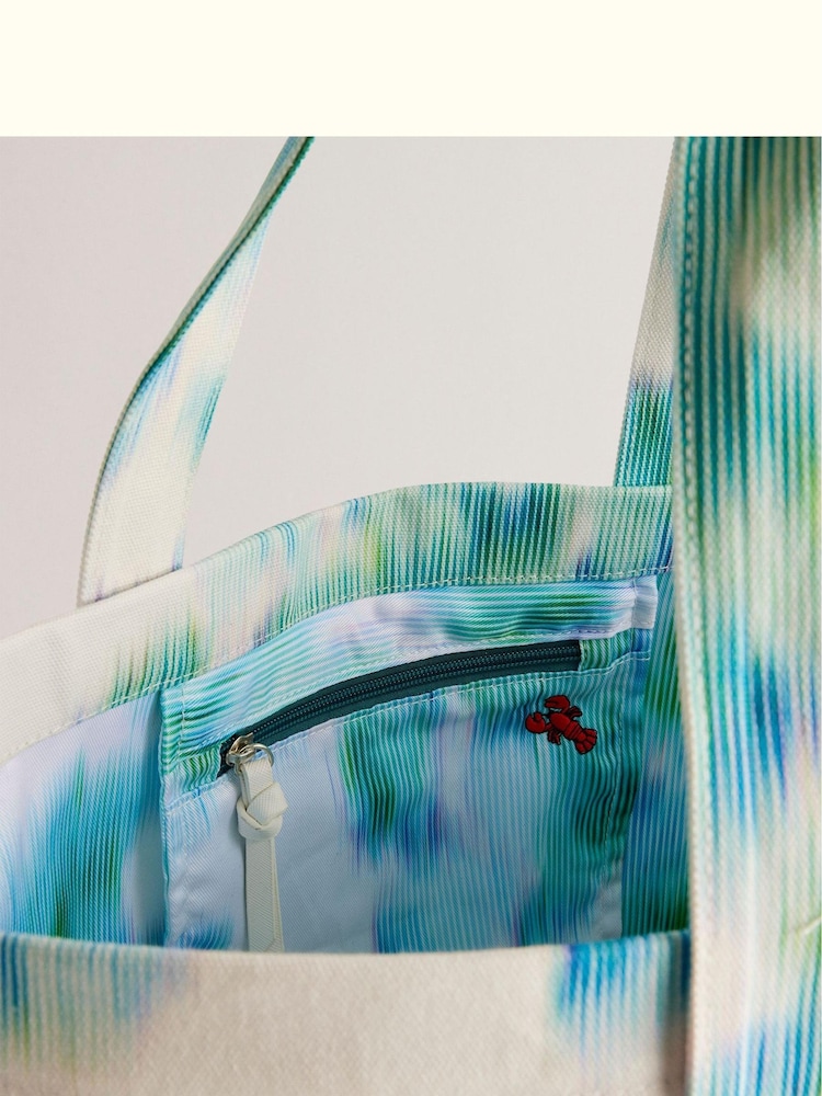 Ted Baker Cream Caitina Floral Beach Bag - Image 3 of 5