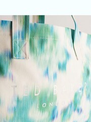 Ted Baker Cream Caitina Floral Beach Bag - Image 4 of 5