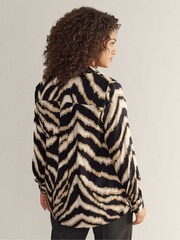 Evans Notch Neck Black Blouse - Image 4 of 5