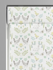 Sophie Allport White Spring Chick Made to Measure 100% Cotton Roman Blinds - Image 3 of 6