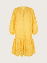 Monsoon Kleid "Tilly" aus 100 % Baumwolle mit Lochstickereien - Bild 5 von 5