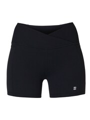Sweaty Betty Black Super Soft Ultra-Lite Wrap Yoga Shorts - Image 7 of 7