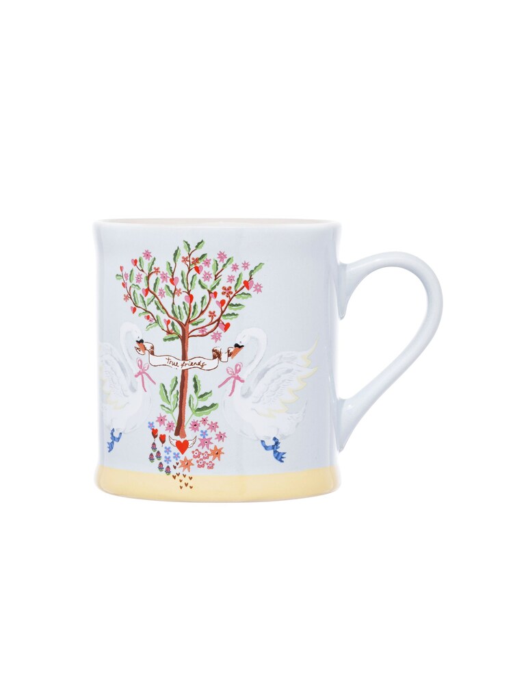 Cath Kidston Blue Oh My Heart Mugs Set Of 4 - Image 3 of 3