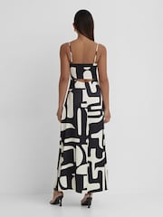 4th & Reckless Black Debora Abstract Midaxi Dress - Image 2 of 5