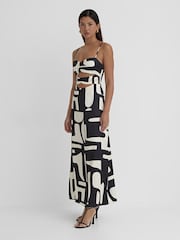 4th & Reckless Black Debora Abstract Midaxi Dress - Image 3 of 5