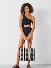 Hush Black Clare Cut Out Swimsuit - Image 1 of 5