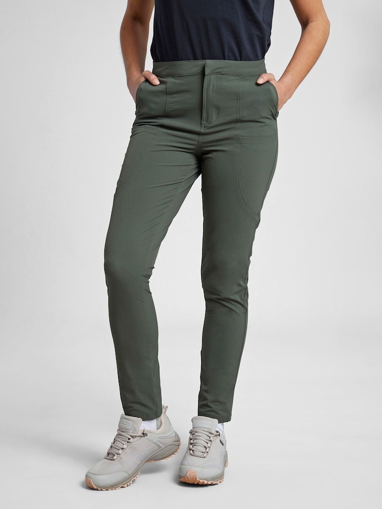 Mountain Warehouse Green Womens 100% Cotton Kesugi Trekking Trousers - Image 1 of 5