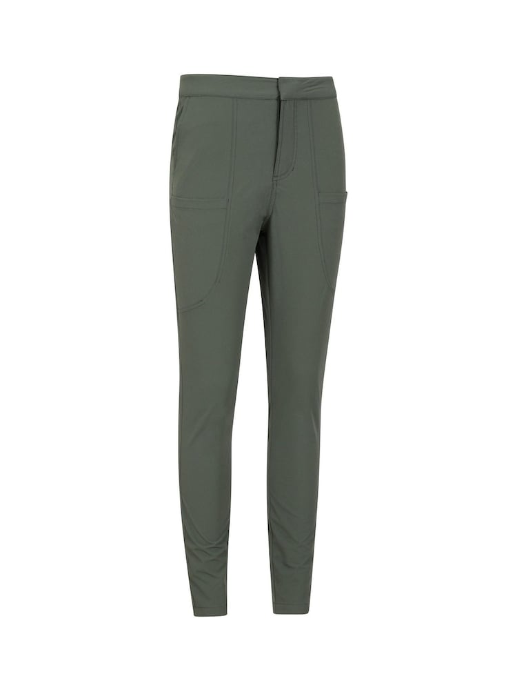 Mountain Warehouse Green Womens 100% Cotton Kesugi Trekking Trousers - Image 3 of 5