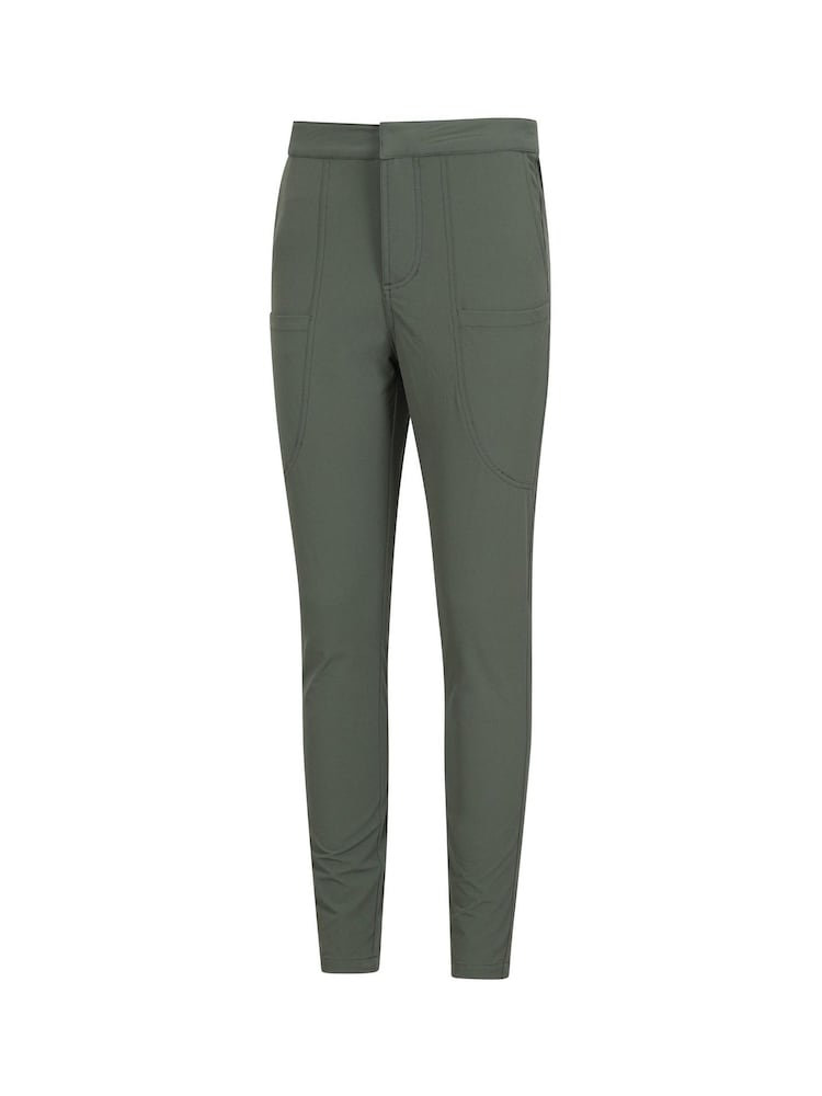 Mountain Warehouse Green Womens 100% Cotton Kesugi Trekking Trousers - Image 4 of 5