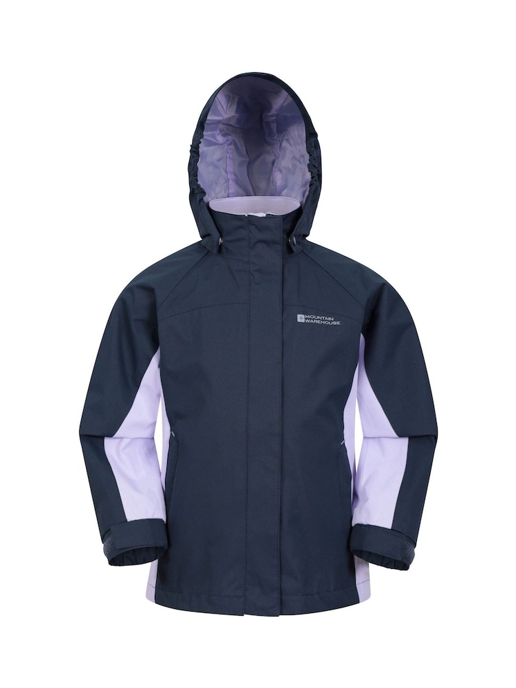 Mountain Warehouse Blue Kids Shelly II Waterproof Jacket - Image 1 of 5