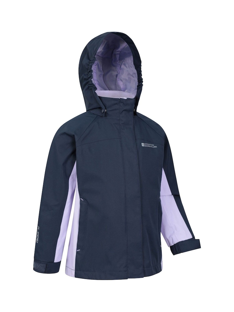 Mountain Warehouse Blue Kids Shelly II Waterproof Jacket - Image 2 of 5