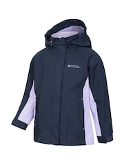 Mountain Warehouse Blue Kids Shelly II Waterproof Jacket - Image 4 of 5