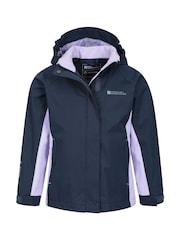 Mountain Warehouse Blue Kids Shelly II Waterproof Jacket - Image 5 of 5