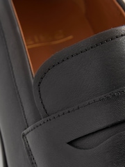 Reiss Black Gartlett Leather Saddle Loafers - Image 5 of 5