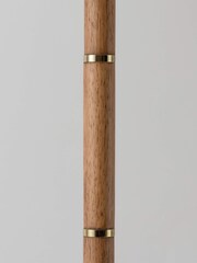 Houseof. Wooden And Brass Disk Floor Lamp - Image 5 of 6