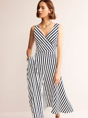 Boden Gestreiftes Midi-Wickelkleid aus Jersey - Bild 1 von 6