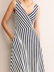 Boden Gestreiftes Midi-Wickelkleid aus Jersey - Bild 3 von 6