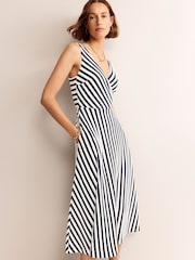 Boden Gestreiftes Midi-Wickelkleid aus Jersey - Bild 5 von 6