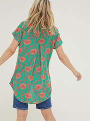 FatFace Green Piper Bali Blooms Blouse - Image 2 of 5