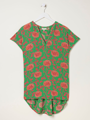 FatFace Green Piper Bali Blooms Blouse - Image 5 of 5