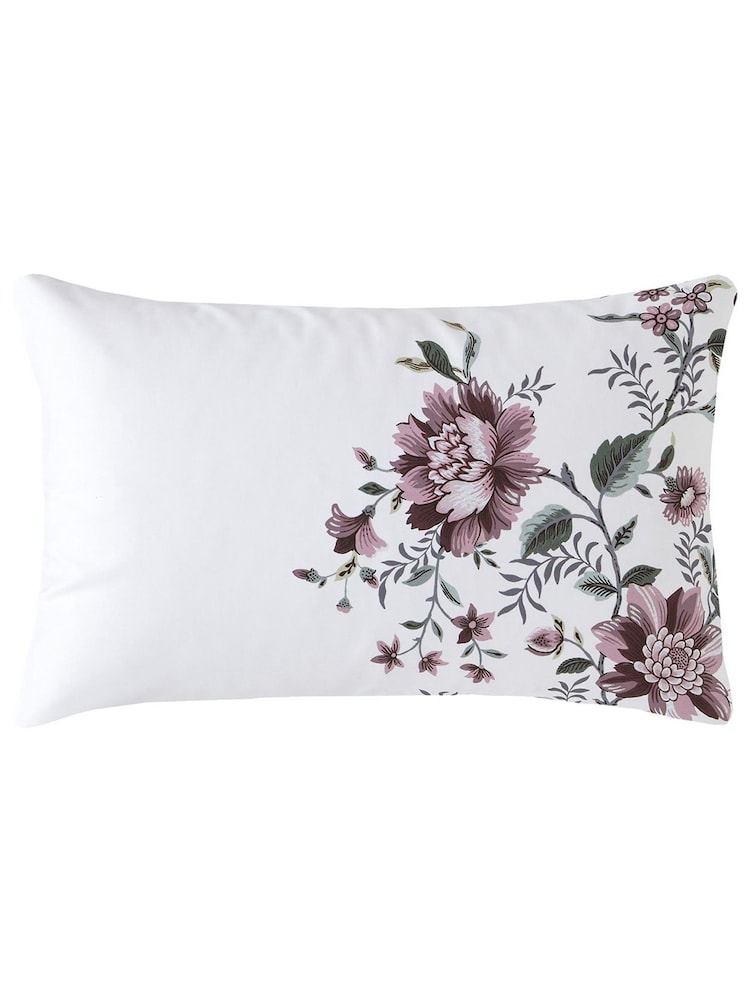 Laura Ashley Blackberry Purple Editas Garden 100% Cotton Pillowcases - Image 3 of 3