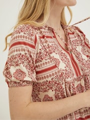 FatFace Natural Lou Bandana Tunic Top - Image 4 of 6