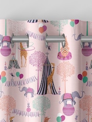 Sara Miller Pink Kids Circus Made To Measure 100% Cotton Curtains - Image 5 of 6